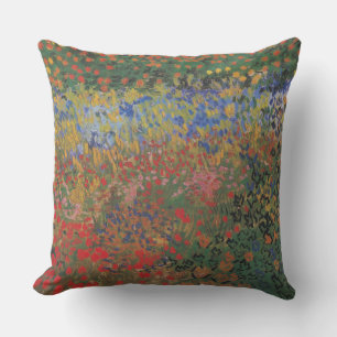 Vintage Van Gogh Flower Garden   Cushion