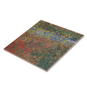 Vintage Van Gogh Flower Garden      Tile