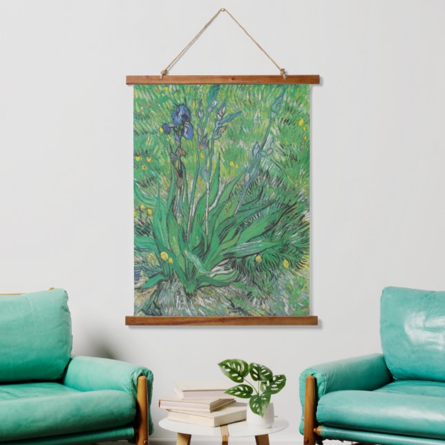 Vintage Van Gogh Iris  Hanging Tapestry (Living Room)