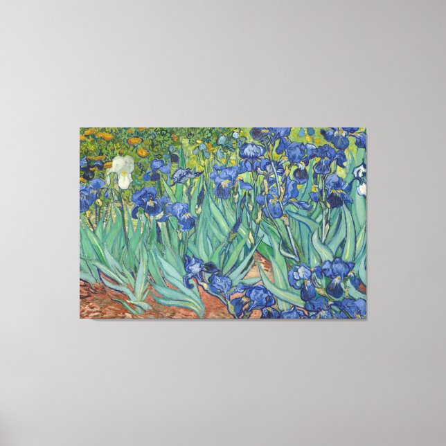 Vintage Van Gogh Irises   Canvas Print (Front)