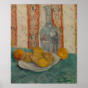 Vintage Van Gogh Kitchen Art - Lemon Still Life Poster