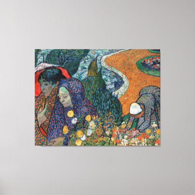 Vintage Van Gogh Ladies of Arles   Canvas Print (Front)
