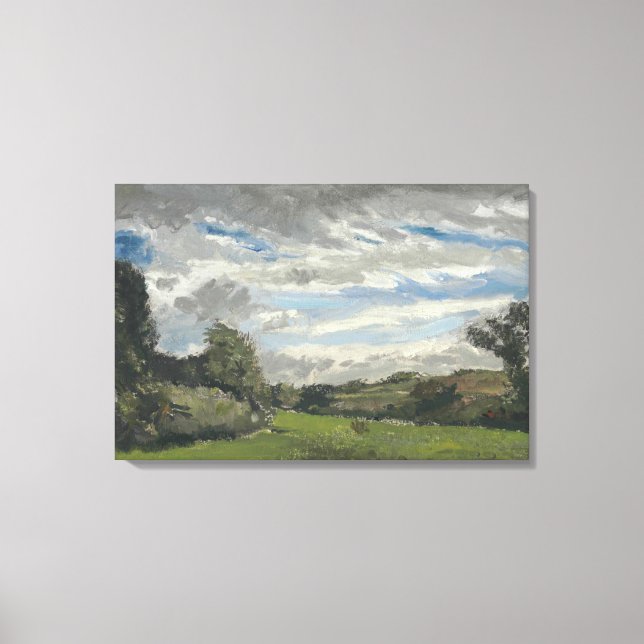 Vintage Van Gogh Landscape With Dunes  Canvas Print (Front)