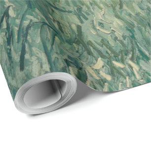 Vintage Van Gogh Plain at Auvers With Rain Clouds Wrapping Paper