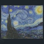 Vintage Van Gogh Starry Night Fleece Blanket<br><div class="desc">Vintage Van Gogh Starry Night Size: Fleece Blanket,  30"x40"</div>