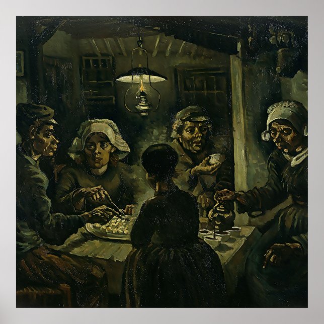 Vintage Van Gogh The Potato Eaters    Poster (Front)