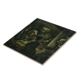 Vintage Van Gogh The Potato Eaters    Tile