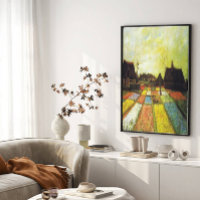 Vintage Van Gogh Tulip Fields  