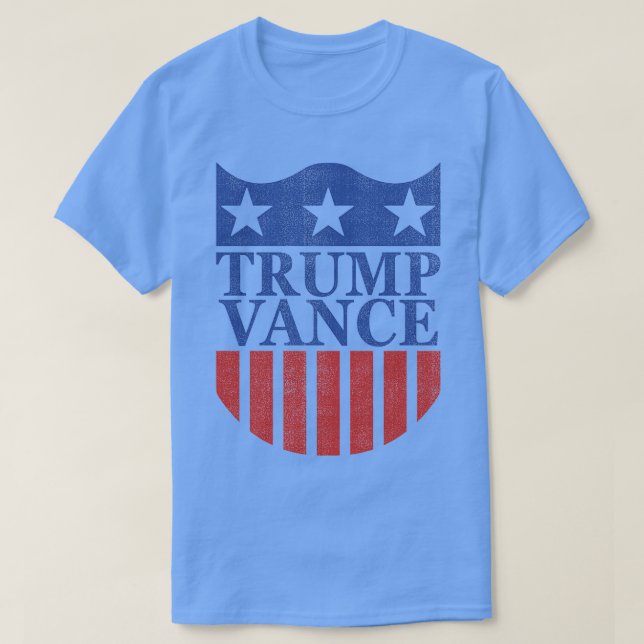 Vintage Vance with America Shield T-Shirt (Design Front)