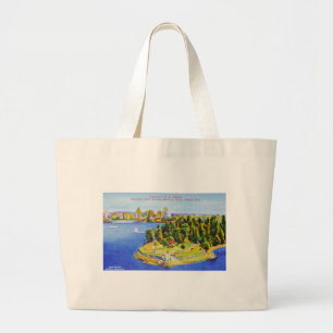 Vintage Vancouver Island British Columbia Tote Bag