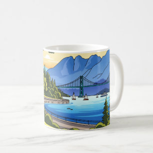 Vintage Vancouver Stanley Park Canada Travel Coffee Mug