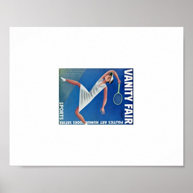 Vintage Vanity Fair Tennis Ad Poster (Front)