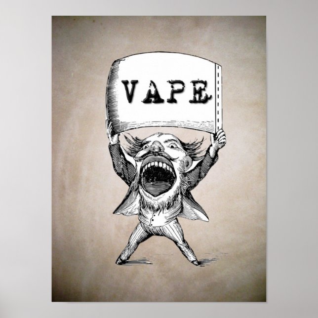 Vintage Vape  High Quality Poster (Front)