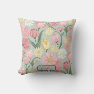 Vintage Various Stages Of Bloom Cushion