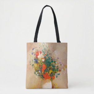 Vintage Vase of Flowers (1906) by Odilon Redon Tote Bag