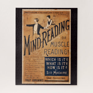 Vintage Vaudeville Mind Reading Poster Puzzle