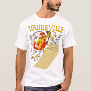 Vintage Vaudeville Show Poster Abstract Art T-Shirt
