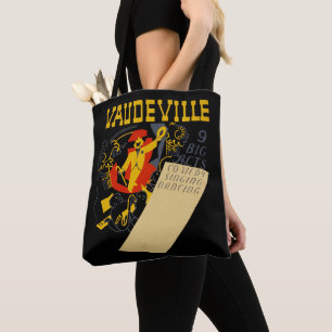 Vintage Vaudeville theatre Show Abstract Art Tote Bag