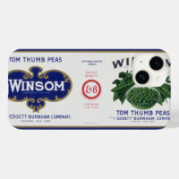 Vintage Vegetable Can Label Art, Winsom Peas