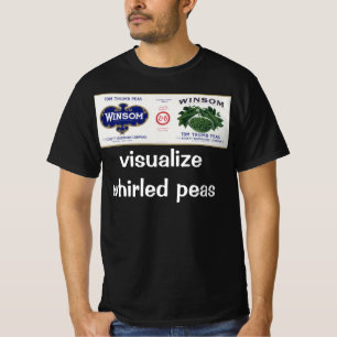 Vintage Vegetable Can Label Art, Winsom Peas T-Shirt
