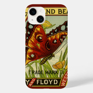 Vintage Vegetable Label Art, Butterfly Brand Beans Case-Mate iPhone 14 Case