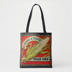Vintage Vegetable Label, Olney & Floyd Sugar Corn Tote Bag