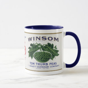 Vintage Vegetable Label - Peas Mug