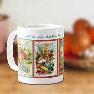 Vintage Vegetable Seed Packet  Coffee Mug