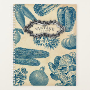 Vintage Vegetables 1800 Planner