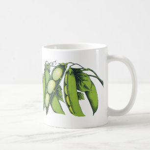 Vintage Vegetables; Lima Beans, Organic Farm Foods Coffee Mug
