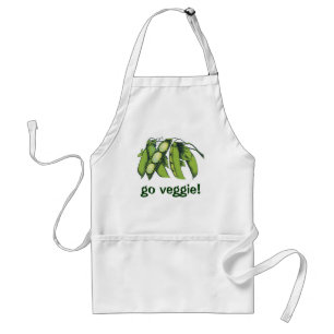 Vintage Vegetables; Lima Beans, Organic Farm Foods Standard Apron