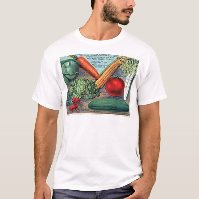 Vintage Vegetables T-Shirt (Front)