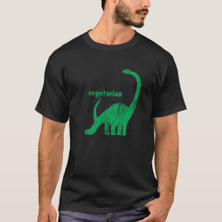 Vintage Vegetarian Brachiosaurus Green T-Shirt