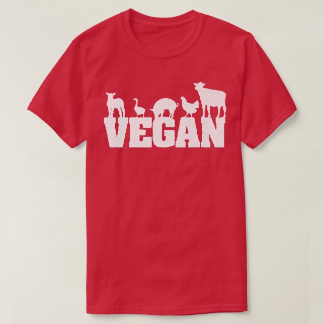 Vintage Vegetarian Funny Vegetarian Retro Vegan  T-Shirt (Design Front)