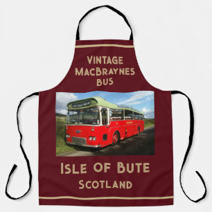 Vintage Vehicles Fan. Old Bus on the Isle of Bute Apron