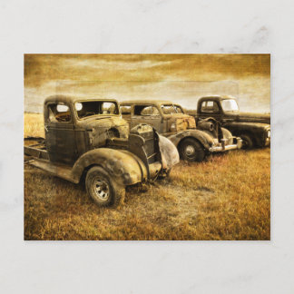 Vintage Vehicles Postcard