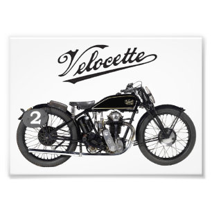 Vintage Velocette Motor Cycle / England Photo Print