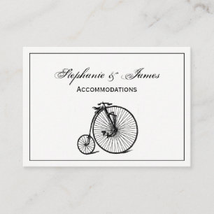 Vintage Velocipede Penny Farthing Bicycle Bike Business Card