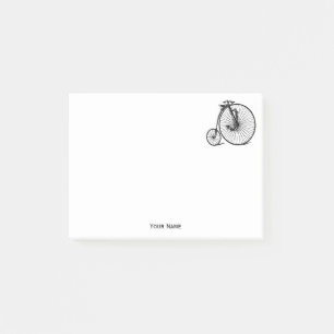Vintage Velocipede Penny Farthing Bicycle Bike Post-it Notes