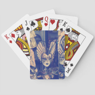 Vintage Venetian carnival masks Playing Cards