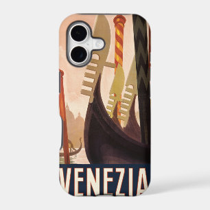 Vintage Venezia Italy Travel Art Venice Gondola