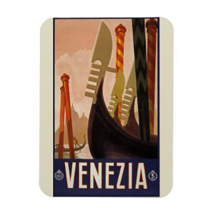 Vintage Venezia Poster - Italy Magnet