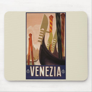 Vintage Venezia Poster - Italy Mouse Mat