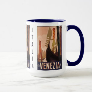 Vintage Venezia (Venice) Italy custom mugs