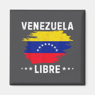 Vintage Venezuela Libre 2026 Venezuela Flag Magnet