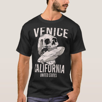 Vintage Venice Beach California Ca Retro Surfer Sk T-Shirt