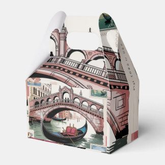 Vintage Venice Gondola Gift Favour Box