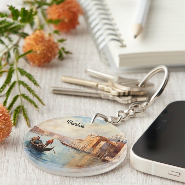 Vintage Venice Italy Key Ring (Front Right)