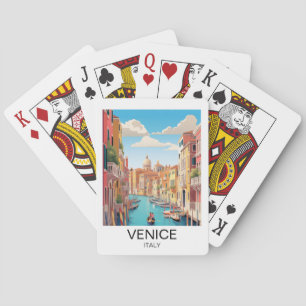 Vintage Venice Italy Travel Artwork Playing Cards
