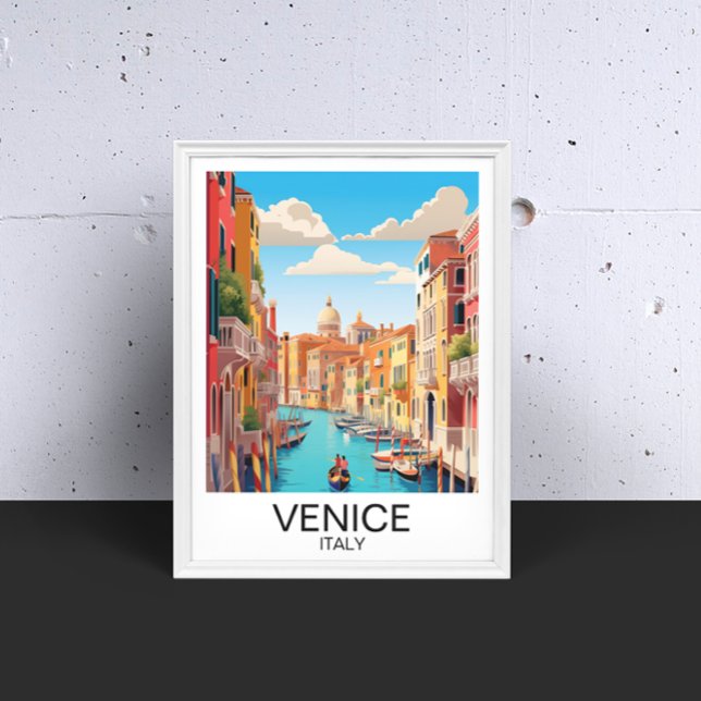 Vintage Venice Italy Travel Artwork Poster (Vintage Venice Italy Travel Artwork Poster)